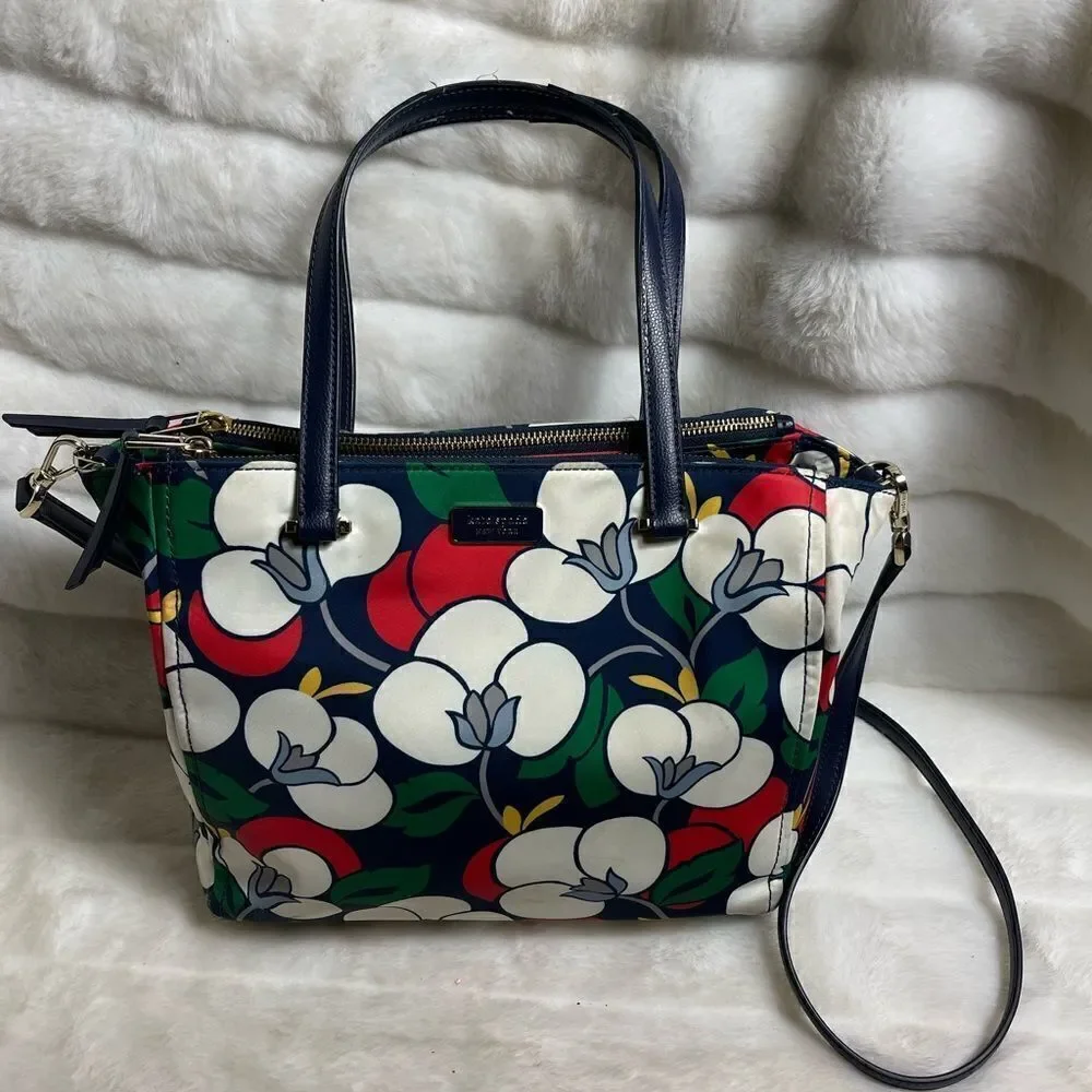 Kate Spade Dawn Breeze multi color Nylon  Medium Satchel/Shoulder bag .